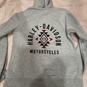 Harley-Davidson Women's Gray Zip-Up Hoodie